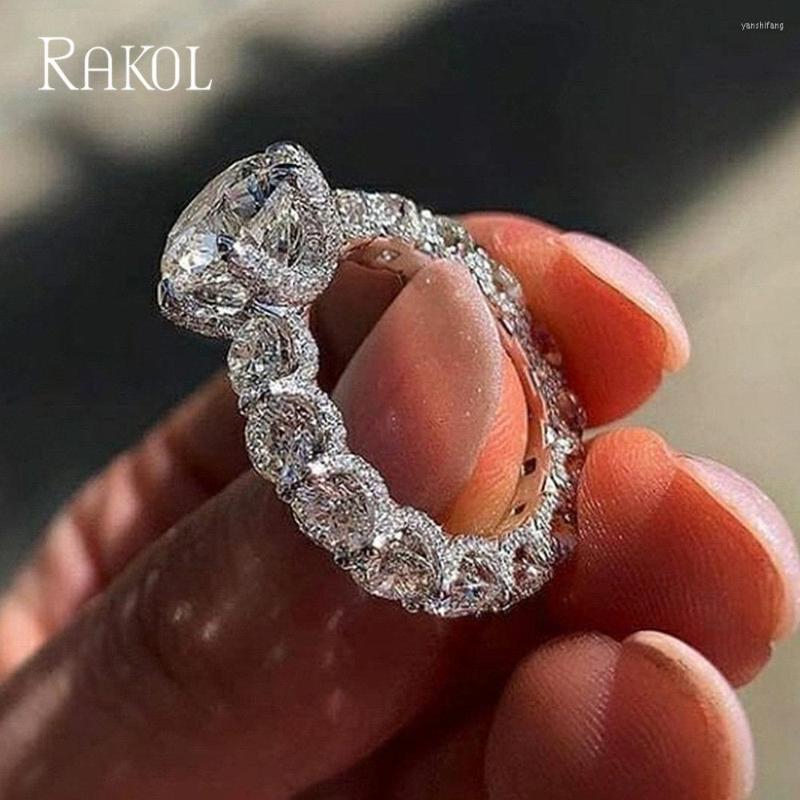 Cluster Rings RAKOL Luxury Cubic Zirconia Engagement For Women 2023 Wedding Party Bride Gift Finger Jewelry Dress Accessories
Cluster Rings RAKOL Luxury Cubic Zirconia Engagement For Women 2023 Wedding Party Bride Gift Finger Jewelry Dress Accessories