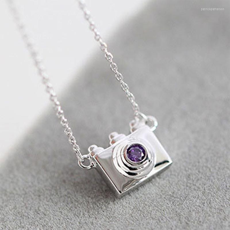 Pendant Necklaces Creative Camera Necklace Charming Women's Wedding Purple Crystal Accessories Fashion Jewelry Gifts
Pendant Necklaces Creative Camera Necklace Charming Women's Wedding Purple Crystal Accessories Fashion Jewelry Gifts
