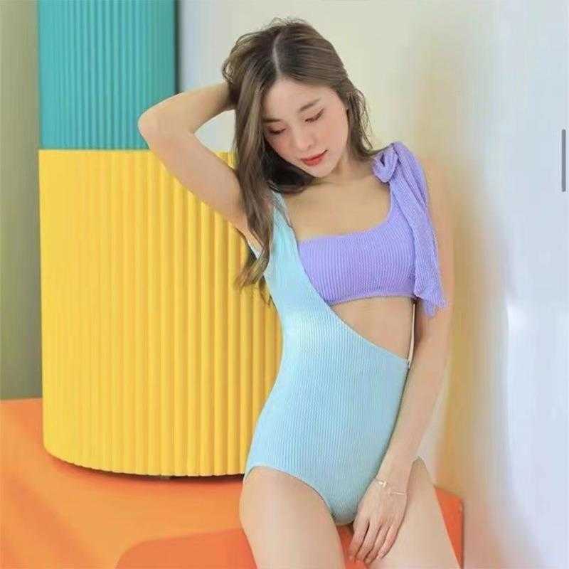 Wholesale Korean Style Color Matching Swimsuit Sexy Backless Cover Belly, Purple blue
Wholesale Korean Style Color Matching Swimsuit Sexy Backless Cover Belly, Purple blue