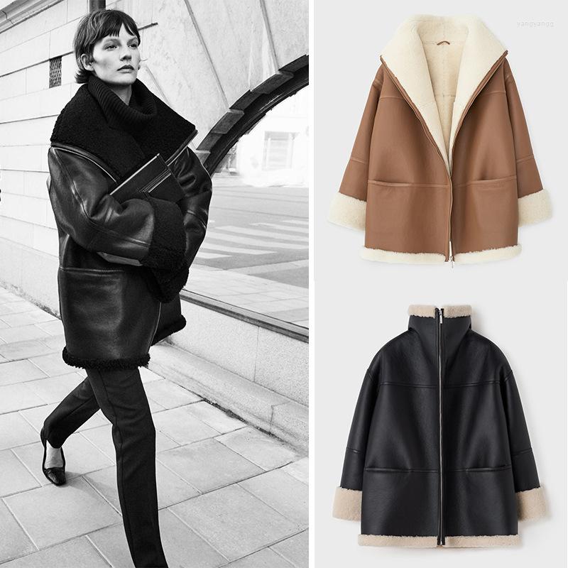 Women's Fur 2023 Autumn And Winter Product Jacket Warmth Stitching Coat Women, Brown
Women's Fur 2023 Autumn And Winter Product Jacket Warmth Stitching Coat Women, Brown