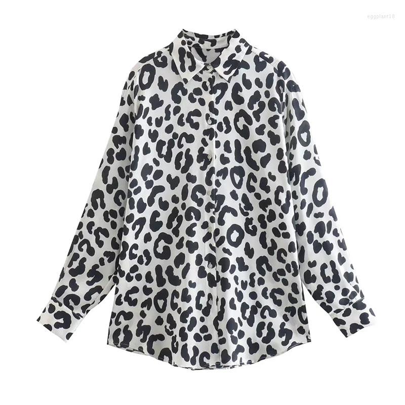 Women's Blouses Nlzgmsj ZBZA Women 2023 Leopard Satin Print Loose Vintage Long Sleeve Button-up Female Shirts Blusas Chic Top, Picture shown
Women's Blouses Nlzgmsj ZBZA Women 2023 Leopard Satin Print Loose Vintage Long Sleeve Button-up Female Shirts Blusas Chic Top, Picture shown