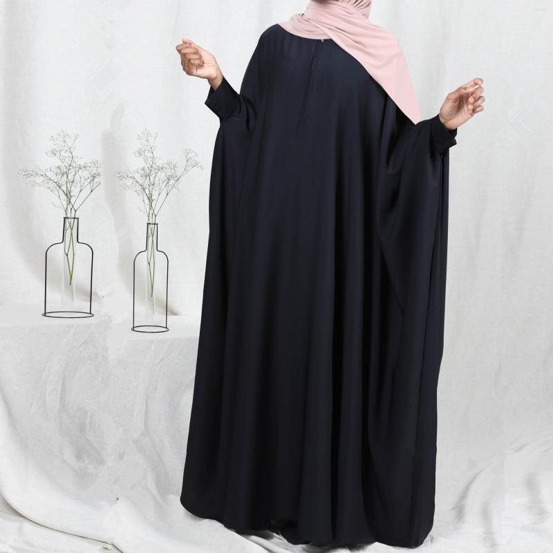 Ethnic Clothing Dubai Abaya Prayer Dress Muslim Women Long Batwing Sleeve Jilbab Hijab Loose Robe Solid Color Islamic Modest Clothes
Ethnic Clothing Dubai Abaya Prayer Dress Muslim Women Long Batwing Sleeve Jilbab Hijab Loose Robe Solid Color Islamic Modest Clothes
