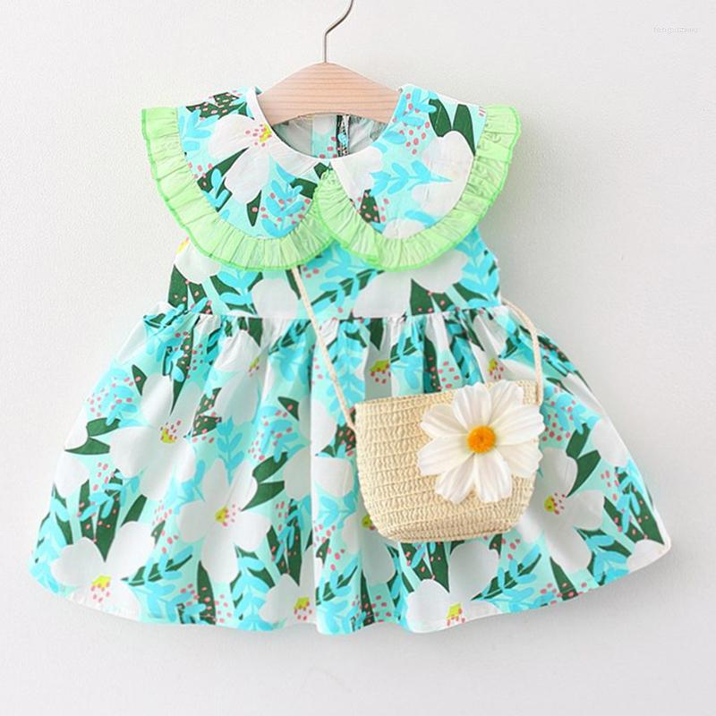 Girl Dresses 2Piece Summer Baby Little Girls Clothing Set Fashion Cotton Flowers Princess Cute Beach Dress Bag Born Clothes 2031-1
Girl Dresses 2Piece Summer Baby Little Girls Clothing Set Fashion Cotton Flowers Princess Cute Beach Dress Bag Born Clothes 2031-1
