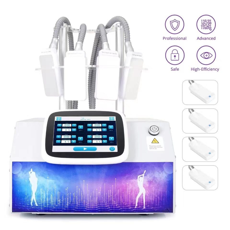 Fat Cellulite Removal Cryo Pads Body Sculpting Cooling Slimming Machine 4 Pads Beauty Salon Equipment