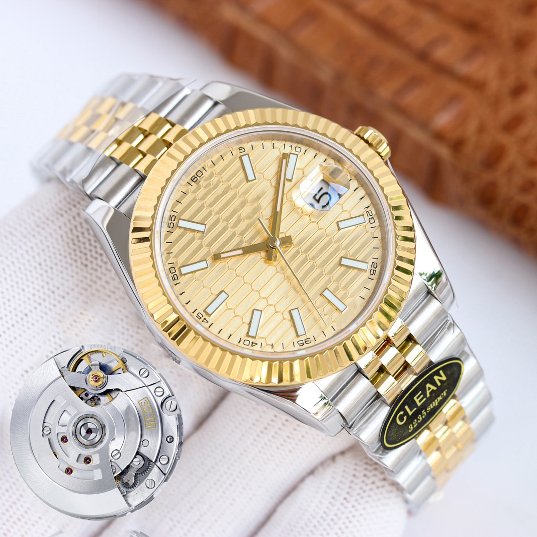 Clean factory watch V11 luxury Mens watches 18K Gold Dial 126331 Datejust ETA3235 Mechanical Movement waterproof Watch 904L Original Clasp montre de luxe, 03 with box
Clean factory watch V11 luxury Mens watches 18K Gold Dial 126331 Datejust ETA3235 Mechanical Movement waterproof Watch 904L Original Clasp montre de luxe, 03 with box