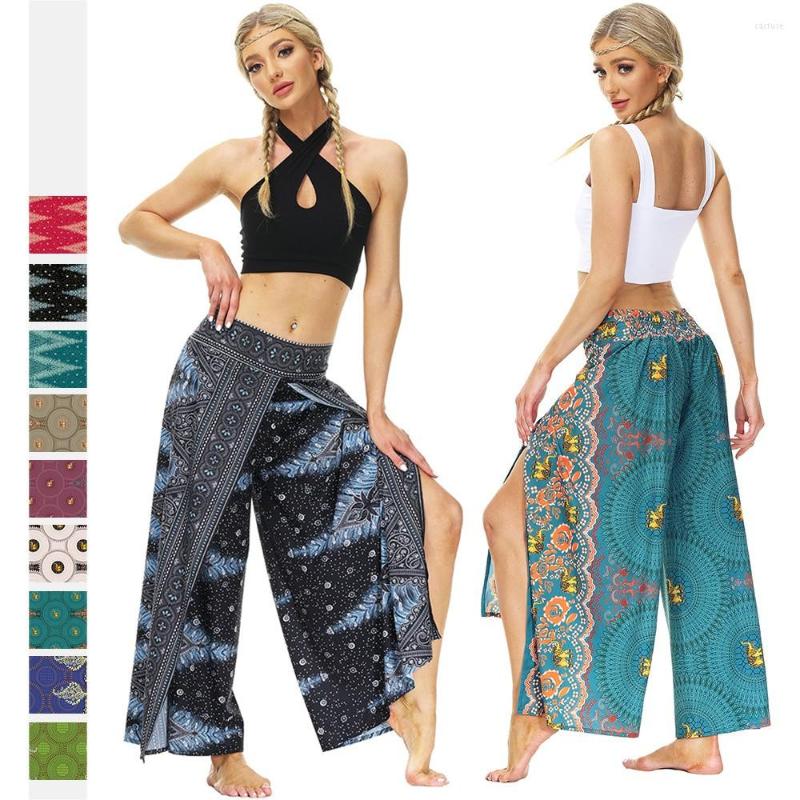 Active Pants Women's Bohemian Print Slit Wide Leg Palazzo Casual Loose Yoga Beach Vintage Hippie Pilate Sports Trousers, Yea058
Active Pants Women's Bohemian Print Slit Wide Leg Palazzo Casual Loose Yoga Beach Vintage Hippie Pilate Sports Trousers, Yea058