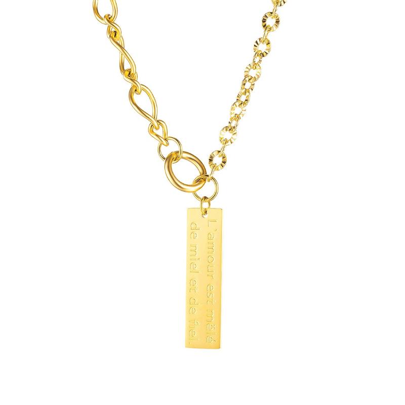 Pendant Necklaces Gold Color Girls Child Women Tag Stainless Steel Fashion Jewelry Gift Arrival 2023
Pendant Necklaces Gold Color Girls Child Women Tag Stainless Steel Fashion Jewelry Gift Arrival 2023