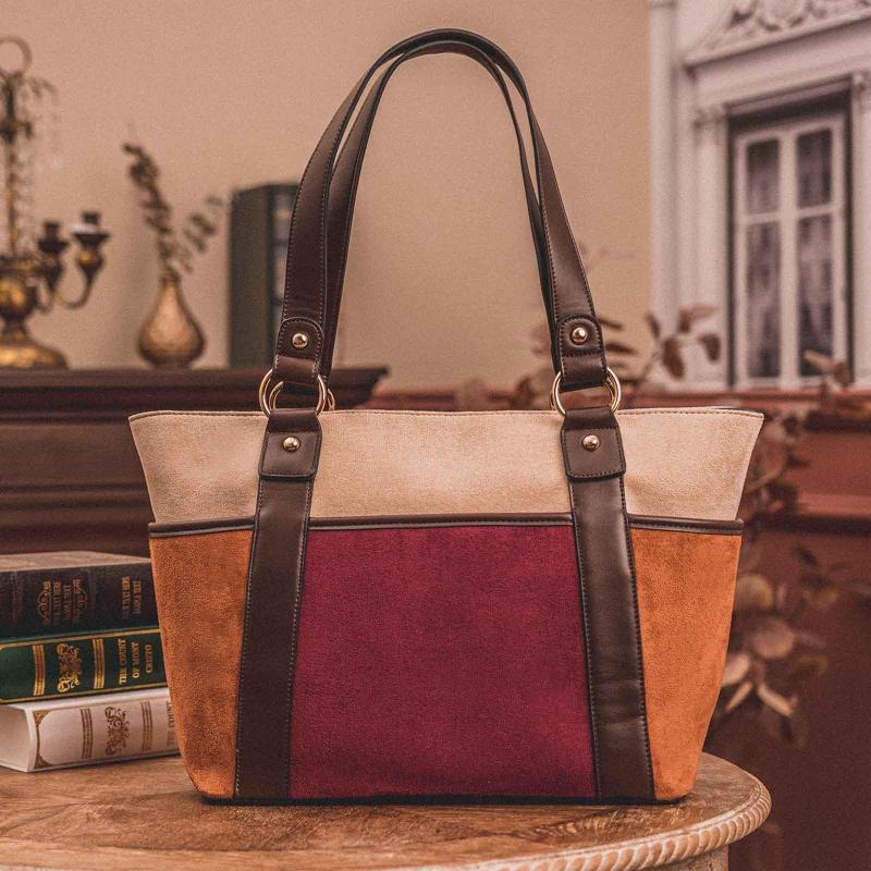 Evening Bags Celela Women Hand Bag Color Block Patchwork Leather Handbags Shoulder Female Top-handle, Khaki
Evening Bags Celela Women Hand Bag Color Block Patchwork Leather Handbags Shoulder Female Top-handle, Khaki