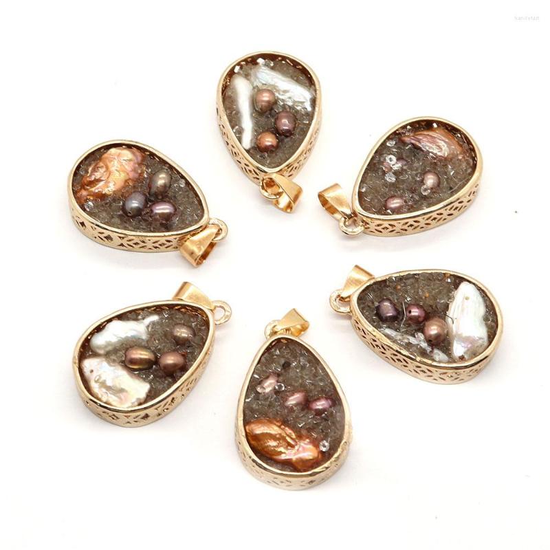 Pendant Necklaces 1pc 20x31mm Fashion Water Drop Shaped Resin With Natural Freshwater Pearl And Zinc Alloy Tap DIY Making Necklace
Pendant Necklaces 1pc 20x31mm Fashion Water Drop Shaped Resin With Natural Freshwater Pearl And Zinc Alloy Tap DIY Making Necklace