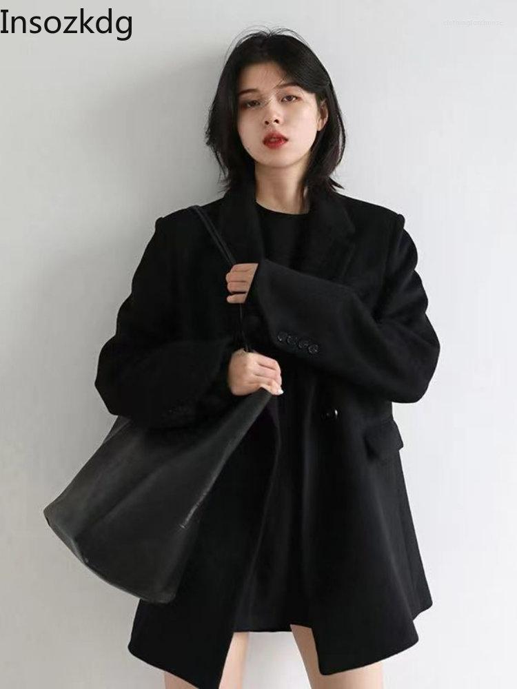 Women' Suits Insozkdg 2023 Autumn Winter Korean Woolen Suit Jacket Women Loose Thin Mid-length Casual Office Elegant Coat Clothing, Gray
Women' Suits Insozkdg 2023 Autumn Winter Korean Woolen Suit Jacket Women Loose Thin Mid-length Casual Office Elegant Coat Clothing, Gray