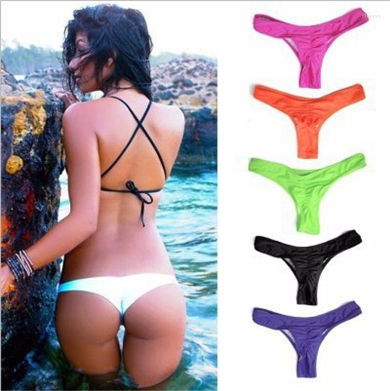 Women's Panties Women Thong Bikini BottomsSexy Ladies Solid Color Pleated Underpants Low Waist Swimwear Sexy Woman Whuta Fashion, Black
Women's Panties Women Thong Bikini BottomsSexy Ladies Solid Color Pleated Underpants Low Waist Swimwear Sexy Woman Whuta Fashion, Black