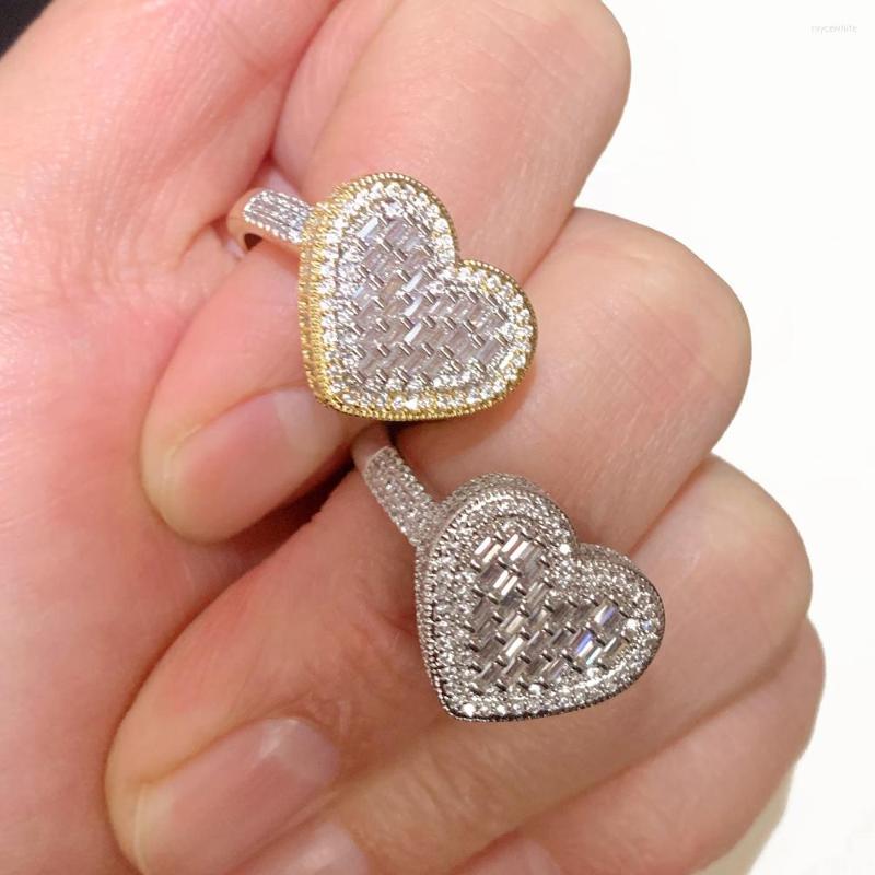 Wedding Rings Full Micro Paved Heart Ring Iced Out Bling 5A Cubic Zirconia Hip Hop Rectangle CZ Delicate Punk Jewelry For Men Women
Wedding Rings Full Micro Paved Heart Ring Iced Out Bling 5A Cubic Zirconia Hip Hop Rectangle CZ Delicate Punk Jewelry For Men Women
