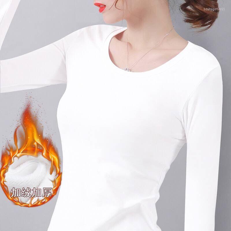 Women' T Shirts Cashmerethickened T-shirt Korean Version Of Autumn And Winter Women' Top Womens Thermal Underwear White Bottoming, Black
Women' T Shirts Cashmerethickened T-shirt Korean Version Of Autumn And Winter Women' Top Womens Thermal Underwear White Bottoming, Black