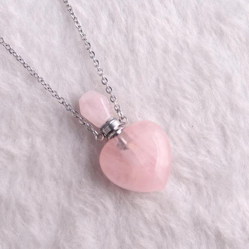 Pendant Necklaces 6PCS Rose Quartzs Perfume Bottles Necklace Chakra Energy For Women Jewelry Pendulum Wholesales
Pendant Necklaces 6PCS Rose Quartzs Perfume Bottles Necklace Chakra Energy For Women Jewelry Pendulum Wholesales