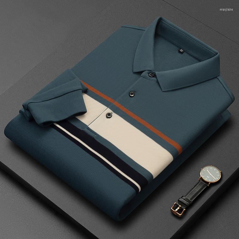 Men's Polos End High Quality Cotton Long Sleeve T-shirt Men's Autumn 2023 Stripe Lapel Top Fashion Casual Polo Shirt Wear, Blue
Men's Polos End High Quality Cotton Long Sleeve T-shirt Men's Autumn 2023 Stripe Lapel Top Fashion Casual Polo Shirt Wear, Blue