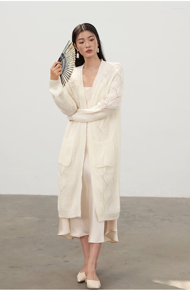 Women's Two Piece Pants 2023 Spring Cardigan Women's Mohair Wool Hollow Knitted Long Coat, Long light apricot
Women's Two Piece Pants 2023 Spring Cardigan Women's Mohair Wool Hollow Knitted Long Coat, Long light apricot