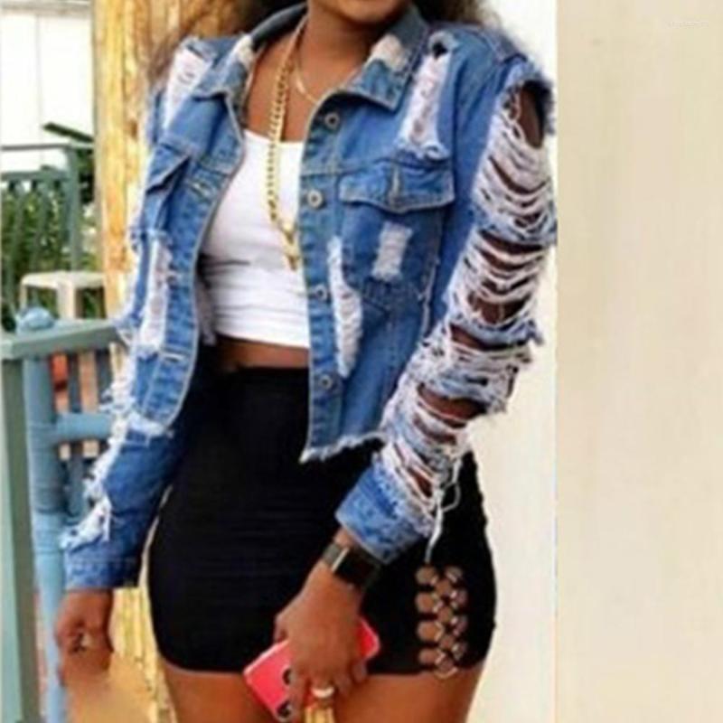 Women' Jackets Sexy Ripped Denim Jacket Women 2023 Vintage Short Jean Coat Plus Size Fall Winter Casual Female Outwear Fashion Streetwear, Black
Women' Jackets Sexy Ripped Denim Jacket Women 2023 Vintage Short Jean Coat Plus Size Fall Winter Casual Female Outwear Fashion Streetwear, Black