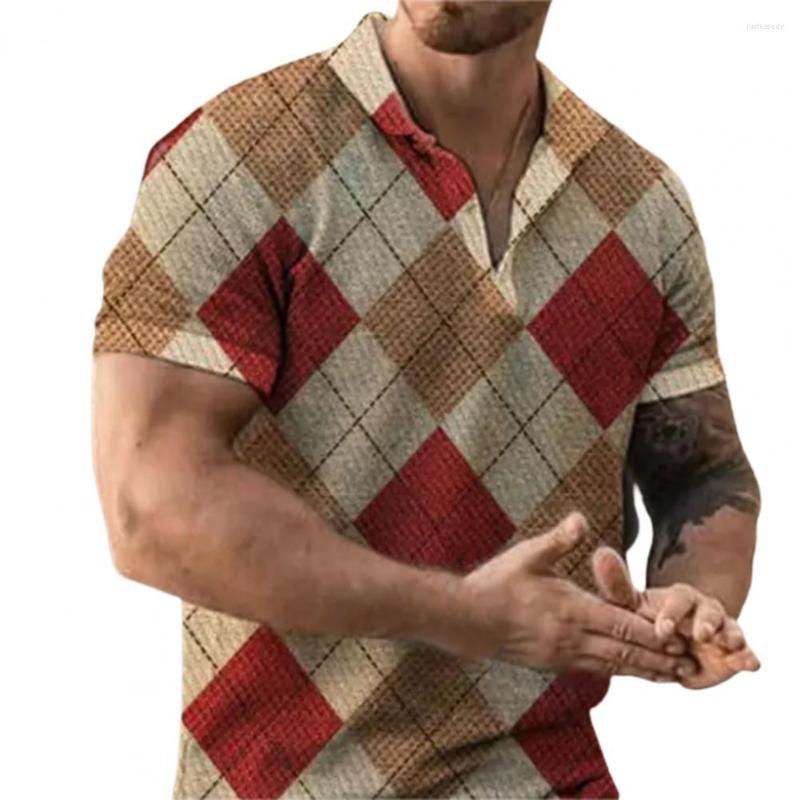 Men's T Shirts Plus Szie Men T-shirt Plaid Print Summer Short Sleeve Casual All-match V-Neck Slims Fit Dating, Khaki
Men's T Shirts Plus Szie Men T-shirt Plaid Print Summer Short Sleeve Casual All-match V-Neck Slims Fit Dating, Khaki