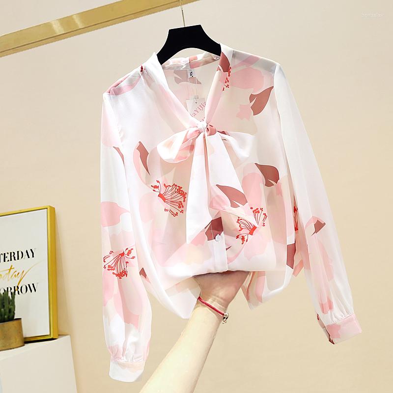 Women' Blouses Bow Collar Women Shirt 2023 Fashion Ladies Tops Print Chiffon Long Sleeve Button Up Korean Shirts, White
Women' Blouses Bow Collar Women Shirt 2023 Fashion Ladies Tops Print Chiffon Long Sleeve Button Up Korean Shirts, White