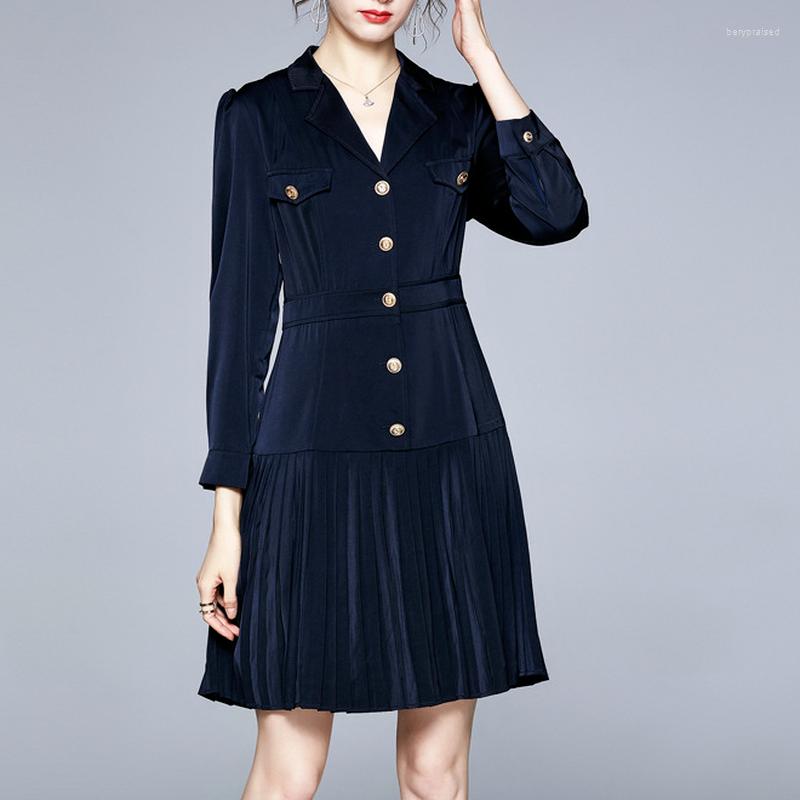 Women's Suits Women Navy Blue Blazer Dress High Waist Solid Color Single Breasted Long Sleeve Plus Size Suit Woman Elegant Office Work
Women's Suits Women Navy Blue Blazer Dress High Waist Solid Color Single Breasted Long Sleeve Plus Size Suit Woman Elegant Office Work