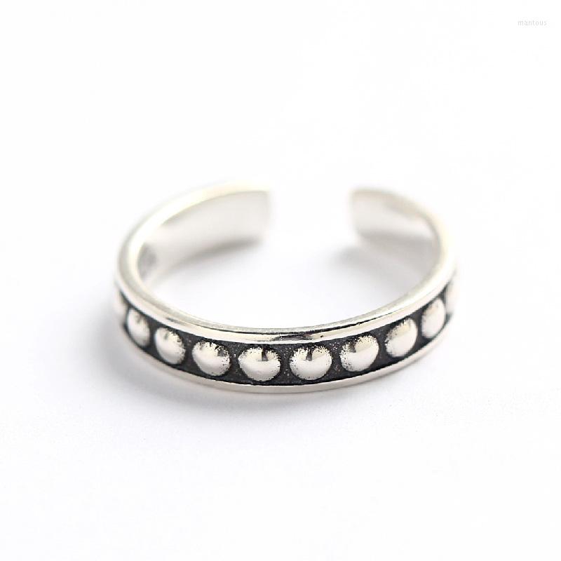Cluster Rings Vintage Sterlling Silver 925 Open For Women Antique Beaded Adjustable Band Girl Party Gift Fine Jewelry Accessories
Cluster Rings Vintage Sterlling Silver 925 Open For Women Antique Beaded Adjustable Band Girl Party Gift Fine Jewelry Accessories