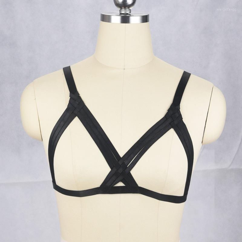 Garters JLX.HARNESS Women Fetish Wear Cage Bra Harajuku Gothic Open Chest Body Harness Cupless Lingerie Crop Top, Black
Garters JLX.HARNESS Women Fetish Wear Cage Bra Harajuku Gothic Open Chest Body Harness Cupless Lingerie Crop Top, Black
