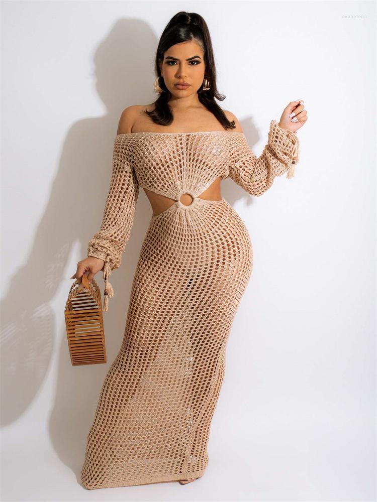 Casual Dresses Lace Up Tassel Knitted Summer Beach Dress Women Sexy Hollow Out Deep V Neck Long Sleeve Backless Robe Cover Blouse, Black
Casual Dresses Lace Up Tassel Knitted Summer Beach Dress Women Sexy Hollow Out Deep V Neck Long Sleeve Backless Robe Cover Blouse, Black