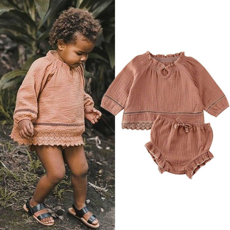 Clothing Sets Pcs Toddler Baby Girls Clothes Suit Months Long Sleeve Lace Tops Ruffle Bloomers Shorts Newborn Cotton Linean Outfits, Auburn
Clothing Sets Pcs Toddler Baby Girls Clothes Suit Months Long Sleeve Lace Tops Ruffle Bloomers Shorts Newborn Cotton Linean Outfits, Auburn