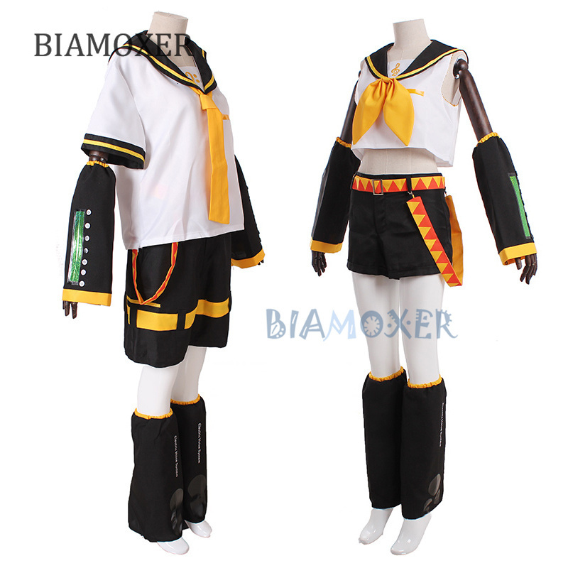 Theme Costume Rin Len Halloween Uniform Cosplay Complete Costumes sets TopsShorts women men 230214, Wig for rin 
Theme Costume Rin Len Halloween Uniform Cosplay Complete Costumes sets TopsShorts women men 230214, Wig for rin