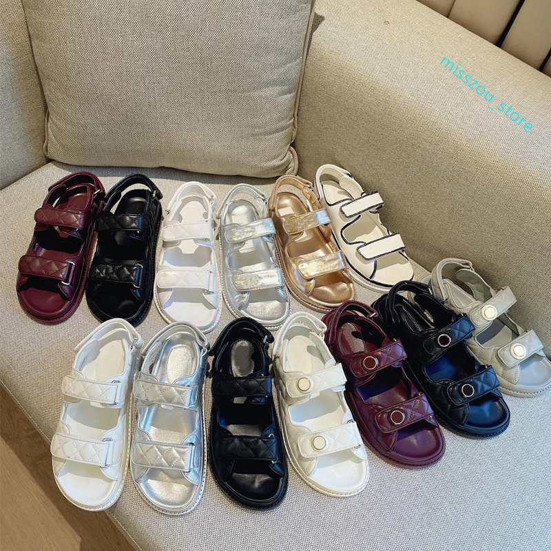 women dad sandals Real leather Top quality designer sandals luxury camellia summer spring grandad sandals quilted Buckle caviar 35-42 With box Genuine Calf leather, 24 golden semicircle logo
women dad sandals Real leather Top quality designer sandals luxury camellia summer spring grandad sandals quilted Buckle caviar 35-42 With box Genuine Calf leather, 24 golden semicircle logo