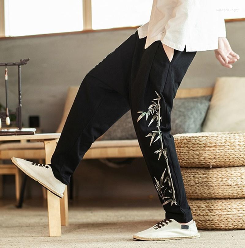 Ethnic Clothing 2023 Men'S Autumn Loose Casual Embroidery Sweatpants Linen Harem Pants Large Size Chinese Style Men Japanese Trousers
Ethnic Clothing 2023 Men'S Autumn Loose Casual Embroidery Sweatpants Linen Harem Pants Large Size Chinese Style Men Japanese Trousers