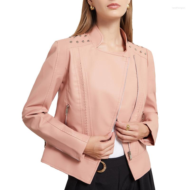 Women's Leather Motorcycle Hooded Faux Jacket Women's Fashion Cropped Outwear Rivet Turn Down Collar PU Spring Tops, Beige
Women's Leather Motorcycle Hooded Faux Jacket Women's Fashion Cropped Outwear Rivet Turn Down Collar PU Spring Tops, Beige