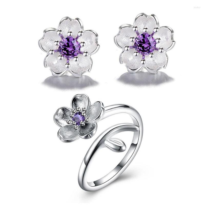 Necklace Earrings Set 2023 Spring Fashion Cherry Blossoms Ring Flower Sweet Stud Bangle For Women Girl Party Gift, Picture shown
Necklace Earrings Set 2023 Spring Fashion Cherry Blossoms Ring Flower Sweet Stud Bangle For Women Girl Party Gift, Picture shown