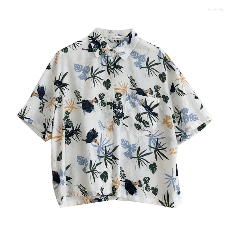 Women's Blouses PERHAPS U Hawaii White Bird Floral Print Turn Down Collar Button Shirt Short Sleeve Summer Casual Beach Women B0155
Women's Blouses PERHAPS U Hawaii White Bird Floral Print Turn Down Collar Button Shirt Short Sleeve Summer Casual Beach Women B0155