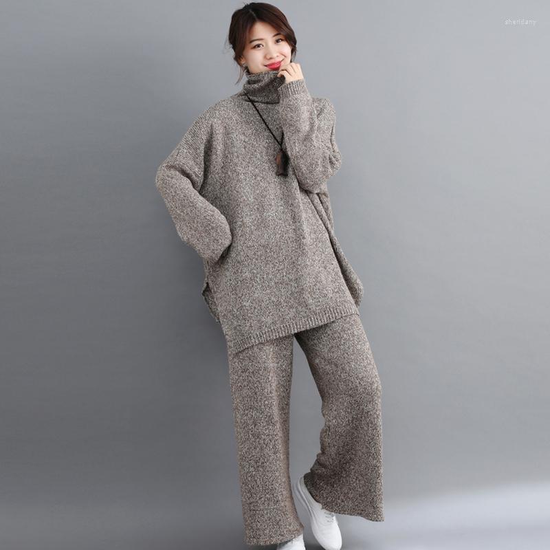 Women's Two Piece Pants Fall Winter Knitted Tracksuit Turtleneck Sweatshirts For Women Suit Plus Size 2 Set Knit Top Matching Co-ord, Black
Women's Two Piece Pants Fall Winter Knitted Tracksuit Turtleneck Sweatshirts For Women Suit Plus Size 2 Set Knit Top Matching Co-ord, Black