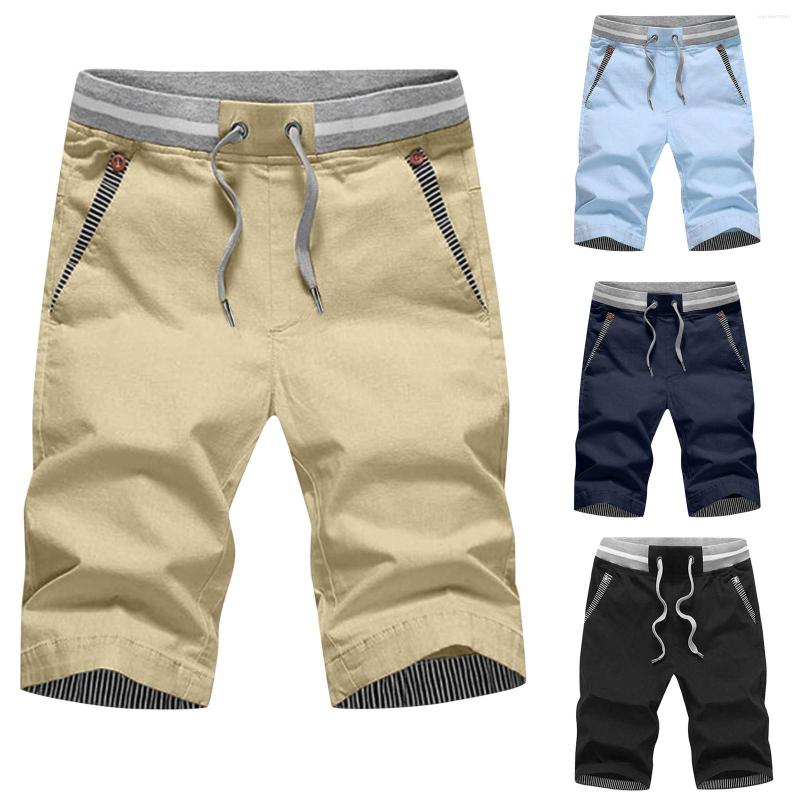 Men's Shorts Men Runing Straight Summer Solid Color Pants Pockets Drawstring LooseLinen Casual Sports Embroidered, Khaki 
Men's Shorts Men Runing Straight Summer Solid Color Pants Pockets Drawstring LooseLinen Casual Sports Embroidered, Khaki