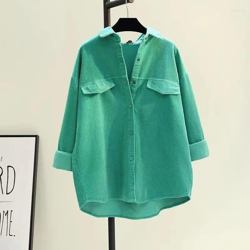 Women's Blouses Women Long Sleeve Corduroy Blouse And Tops Female Elegant Casual Plus Size For Autumn Shirt Jackets With Pockets, Beige
Women's Blouses Women Long Sleeve Corduroy Blouse And Tops Female Elegant Casual Plus Size For Autumn Shirt Jackets With Pockets, Beige