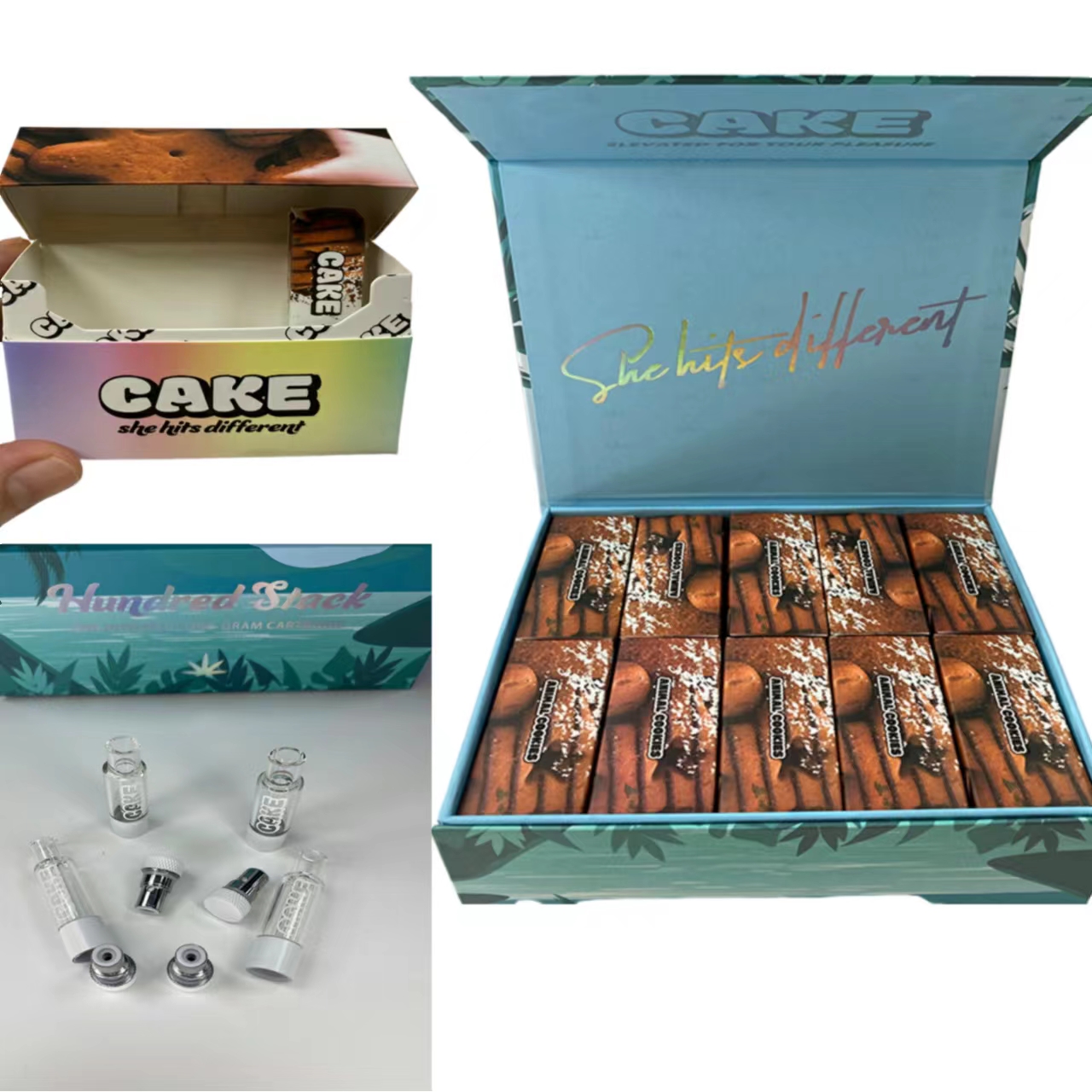 CAKE Full Glass Carts Atomizers 510 Thread 1.0ML Carts Ceramic Coil Cartridge Empty Disposable Vape pens Cartridges Packaging E 10 Strains
CAKE Full Glass Carts Atomizers 510 Thread 1.0ML Carts Ceramic Coil Cartridge Empty Disposable Vape pens Cartridges Packaging E 10 Strains