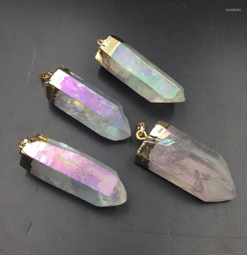 Pendant Necklaces YA2273 Titanium AB Color Big Rough Quartz Point Gold 49x18x14m 53x18x15mm
Pendant Necklaces YA2273 Titanium AB Color Big Rough Quartz Point Gold 49x18x14m 53x18x15mm
