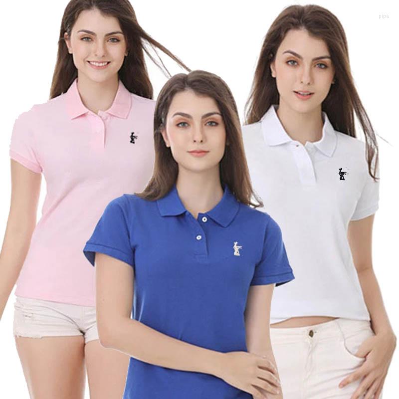 Women' Polos High Quality Polo Shirts Cotton Summer Lady Short Sleeve Deer Logo Casual Women Lapel T-shirt Female Slim Tops 813, Red
Women' Polos High Quality Polo Shirts Cotton Summer Lady Short Sleeve Deer Logo Casual Women Lapel T-shirt Female Slim Tops 813, Red