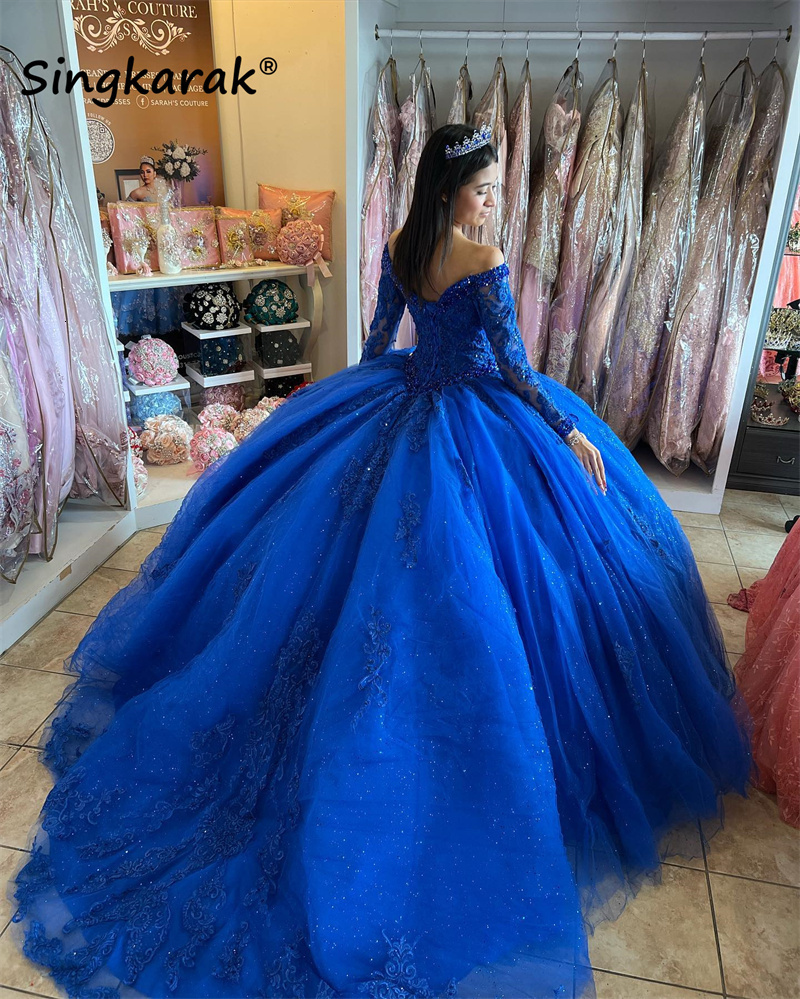 Party Dresses Arrival Royal Blue Luxury Quinceanera Long Sleeves Appliques Crystal Ball Gown Princess Sweet 16 Gowns Vestidos 230213, Red
Party Dresses Arrival Royal Blue Luxury Quinceanera Long Sleeves Appliques Crystal Ball Gown Princess Sweet 16 Gowns Vestidos 230213, Red