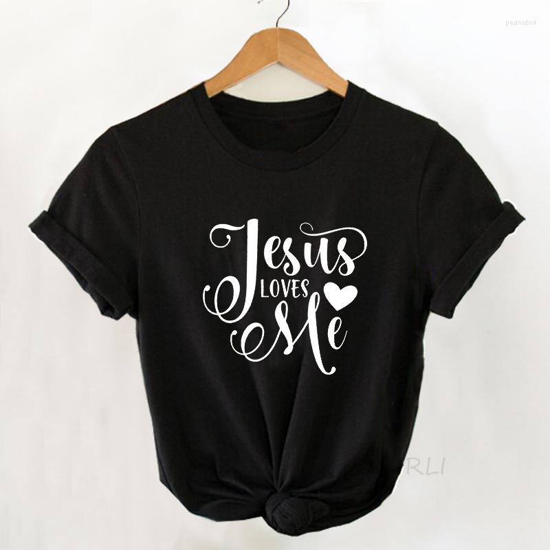 Women' T Shirts Jesus Loves Me Shirt Letter Print Christian Sayings T-shirt Summer Casual Short Sleeve Tee Female Clothing Tshirt, Black
Women' T Shirts Jesus Loves Me Shirt Letter Print Christian Sayings T-shirt Summer Casual Short Sleeve Tee Female Clothing Tshirt, Black