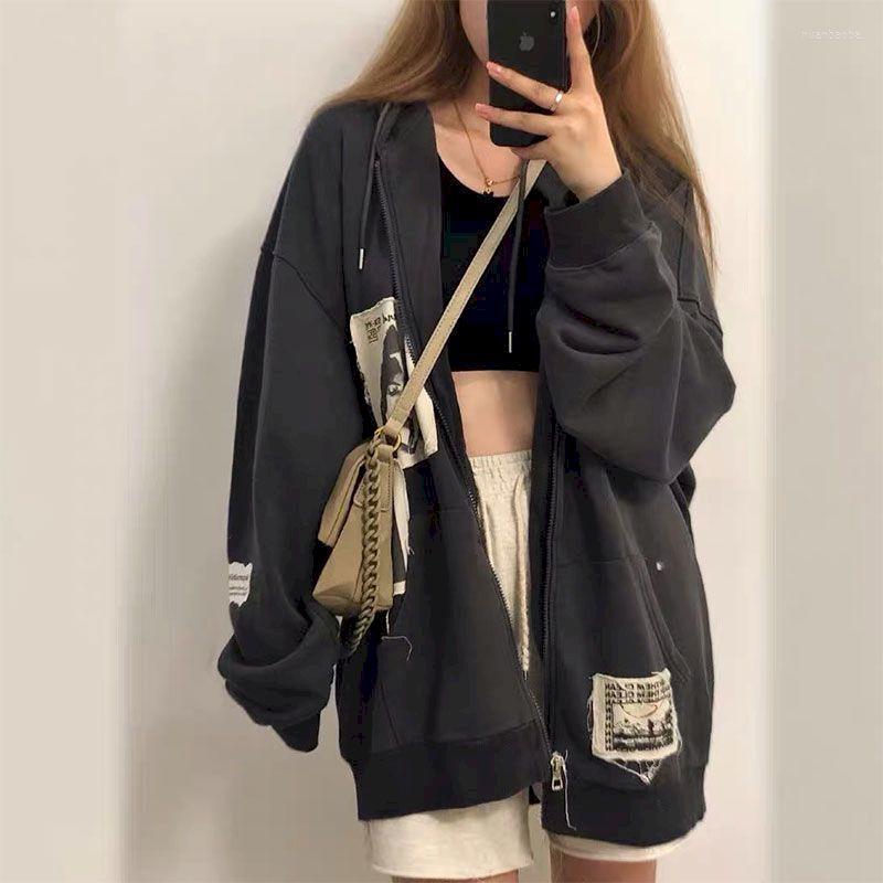 Women' Hoodies 2023 Y2k Zip Oversize Women Goth Graphic Hooded Sweatshirts Cardigan Jacket Female Harajuku Zipper Korean Coat Kpop Tops, Black
Women' Hoodies 2023 Y2k Zip Oversize Women Goth Graphic Hooded Sweatshirts Cardigan Jacket Female Harajuku Zipper Korean Coat Kpop Tops, Black