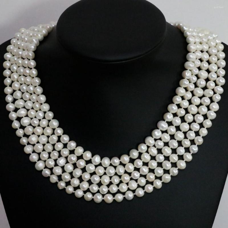 Chains Hand Knotted Necklace Natural 7-8mm White Freshwater Nearly Round Pearl Sweater Chain 100inch For Women Fashion Jewelry
Chains Hand Knotted Necklace Natural 7-8mm White Freshwater Nearly Round Pearl Sweater Chain 100inch For Women Fashion Jewelry