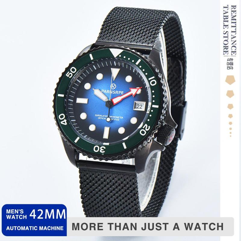 Wristwatches Parnsrpe - Luxury Black PVD Men's Watch NH35A Sapphire Crystal 316L Stainless Steel Case Mechanical Diver's, No-3
Wristwatches Parnsrpe - Luxury Black PVD Men's Watch NH35A Sapphire Crystal 316L Stainless Steel Case Mechanical Diver's, No-3