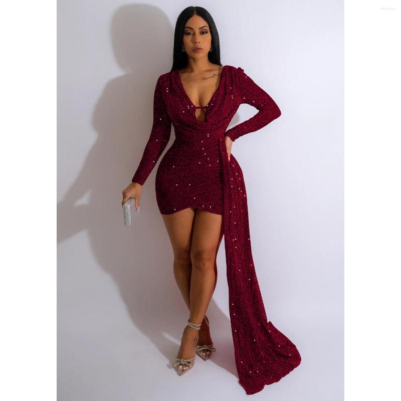 Casual Dresses Felyn 2023 Quality Fashion Design Dress Solid Sequins Draped V-neck Long Sleeve Sexy Party Mini Vestidos, Black
Casual Dresses Felyn 2023 Quality Fashion Design Dress Solid Sequins Draped V-neck Long Sleeve Sexy Party Mini Vestidos, Black