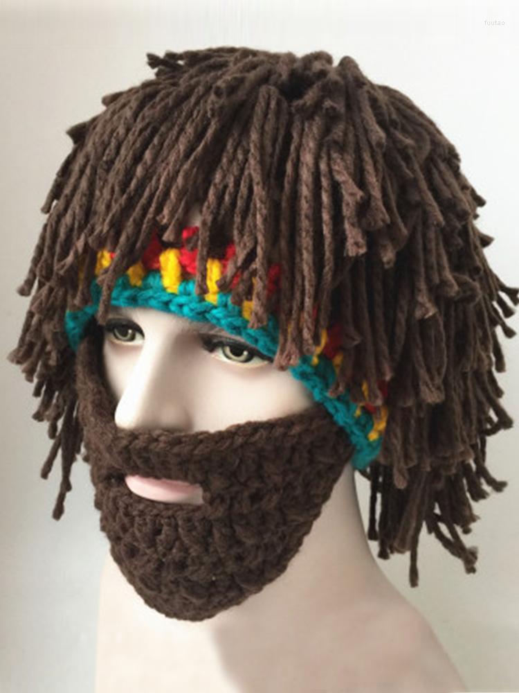 Berets Winter Performance Halloween Funny Creative Hat Wig Beard Unisex Caps Manual Knitting Wool Women Men Pure Handmade
Berets Winter Performance Halloween Funny Creative Hat Wig Beard Unisex Caps Manual Knitting Wool Women Men Pure Handmade
