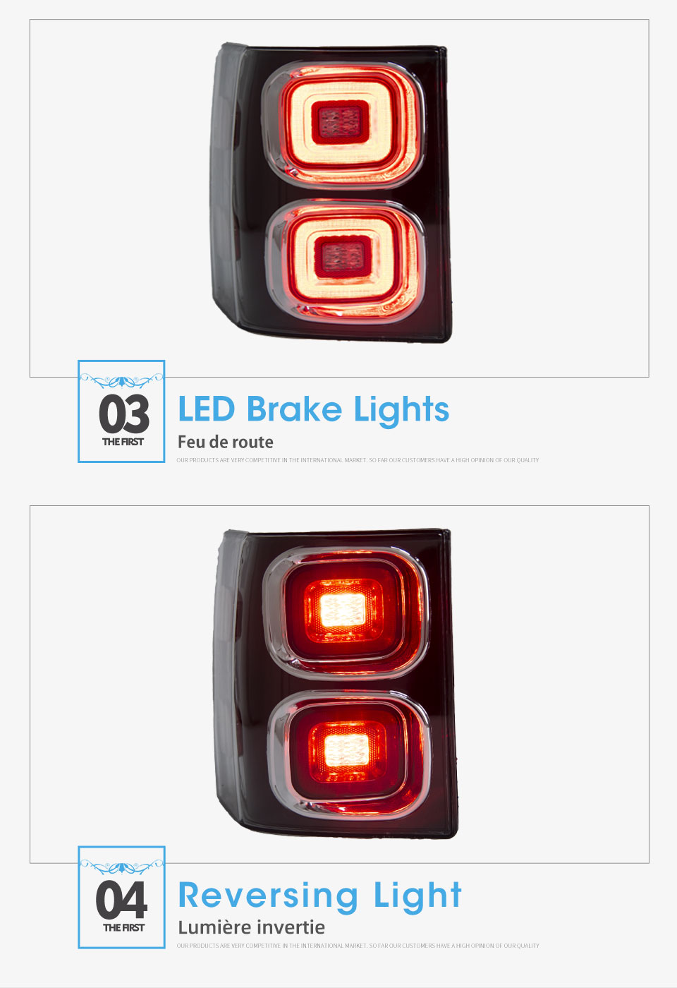 Car Styling Tail Lamp for Land Rover Range Rover Tail Lights 2002-2012 LED Tail Light LED DRL Signal Automotive Accessories