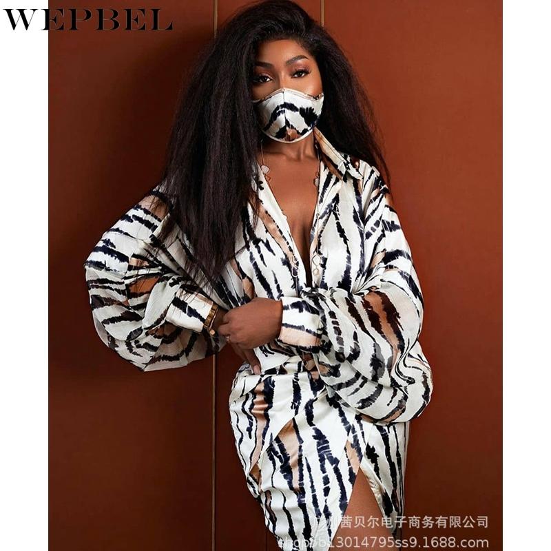 Casual Dresses WEPBEL Shirt Dress Women' Loose Leopard Print Lace-up Summer Turn-down Collar V-neck Lantern Sleeve Split, White
Casual Dresses WEPBEL Shirt Dress Women' Loose Leopard Print Lace-up Summer Turn-down Collar V-neck Lantern Sleeve Split, White