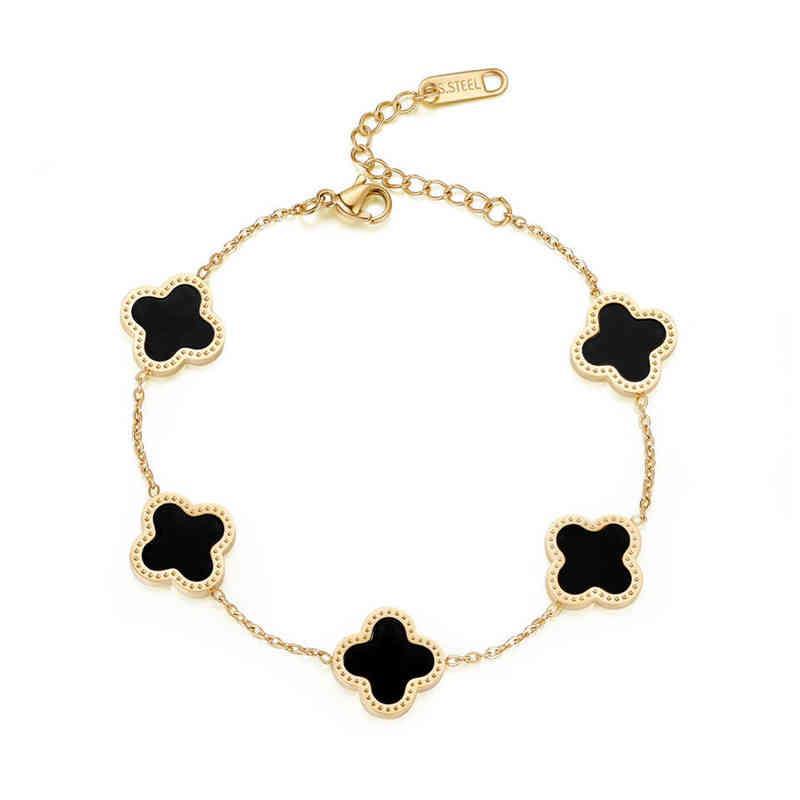 Charm Bracelets Wholale Jewelry Luxury Gift Stainls Steel 18K Gold Women Lucky Flower Bracelet Drop Delivery Dhulz
Charm Bracelets Wholale Jewelry Luxury Gift Stainls Steel 18K Gold Women Lucky Flower Bracelet Drop Delivery Dhulz